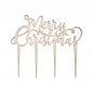 Preview: Cake Topper - Merry Christmas - Holz